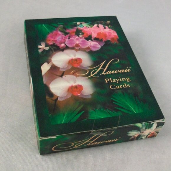 John Hinde Hawaiian Orchid Flowers Souvenir Playing Cards New Factory Sealed - Picture 3 of 3